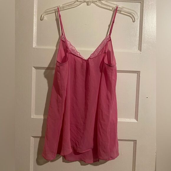 Victoria Secret Sheer Lacey Pink Camisole Top - Picture 3 of 12